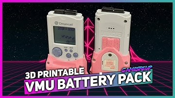 NEW DREAMCAST 3D PRINTABLE VMU BATTERY PACK!