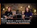 Anthrax & Megadeth Bassists Frank Bello & David Ellefson Chat Bass Riffs & Technique | Reverb