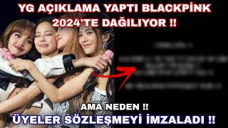 YG açıklama yaptı Blackpink 2024'te dağılıyor !! Üyeler sözleşmeyi imzalamış !! Ama neden !! Resimi