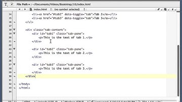 Twitter Bootstrap 2.3.2 Tutorial 9 - Tabs
