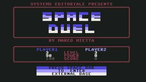C64 Longplay [1527] Space Duel