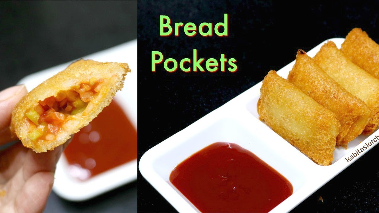Bread Pockets Recipe | ब्रेड पॉकेट्स | Bread Roll | Bread Parcel | Kabitaskitchen | Kabita Singh | Kabita