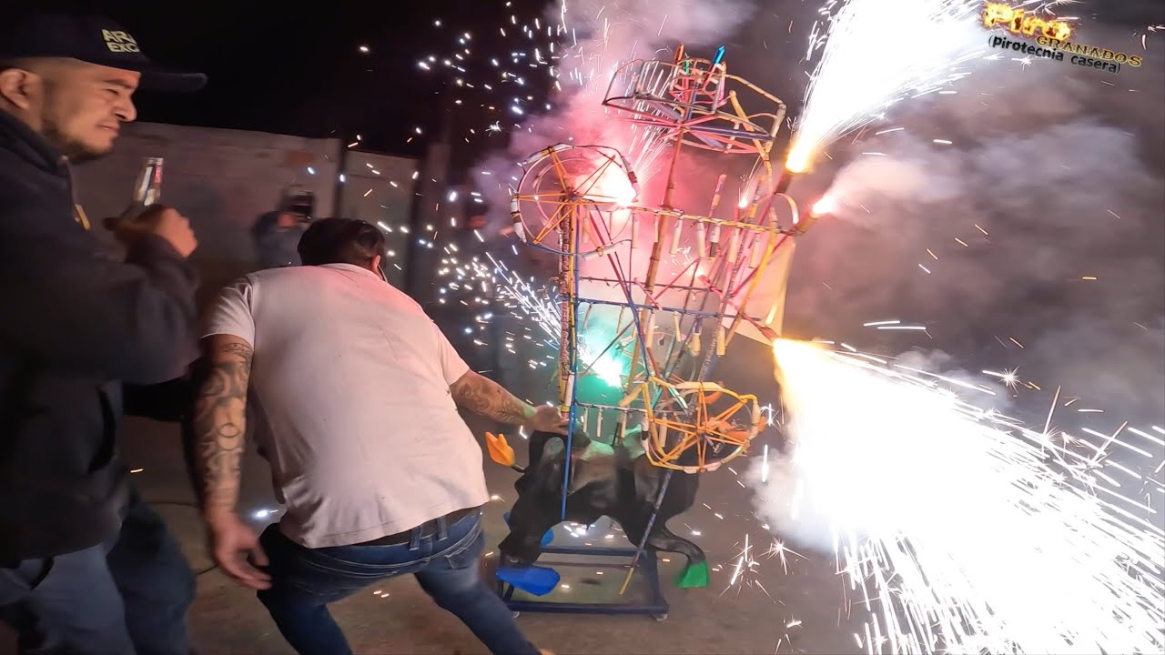 ELABORANDO TORITO PIROTECNICO / ASI QUEDO LA QUEMA!