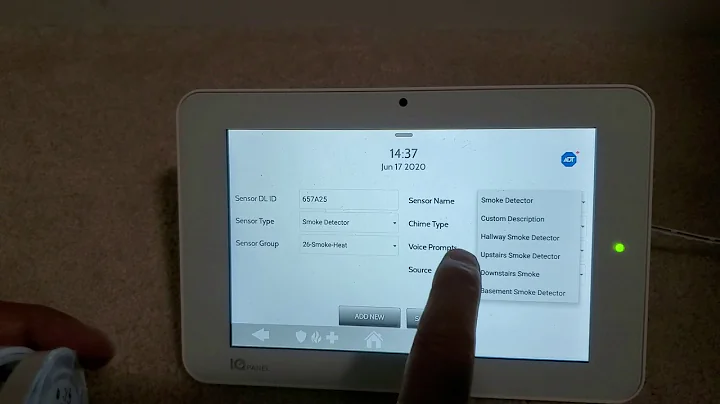 How to enroll smoke detector to Qolsys IQ2+