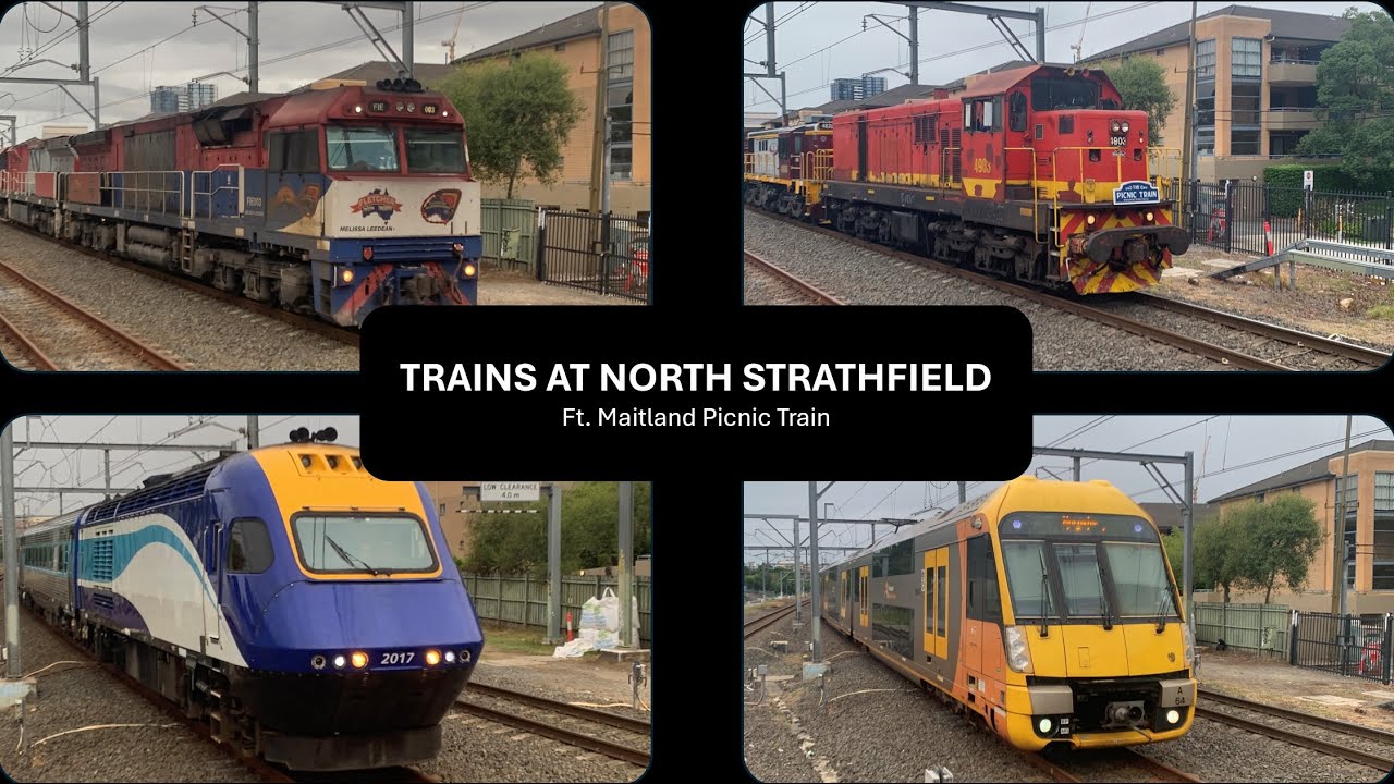 Trains at North Strathfield