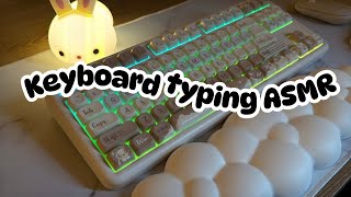 Relaxing keyboard typing asmr on 2 different keyboards