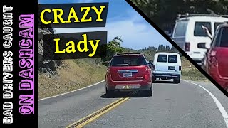 CRAZY Road Raging Karen Cannot Handle Traffic [Rages For Miles]