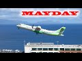 MAYDAY MAYDAY ATC BINTER CANARIAS ATR 72-500 at Madeira Airport