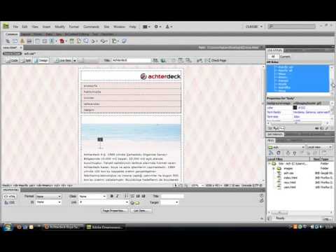 Dreamweaver: Harici CSS Dosyası Yaratmak