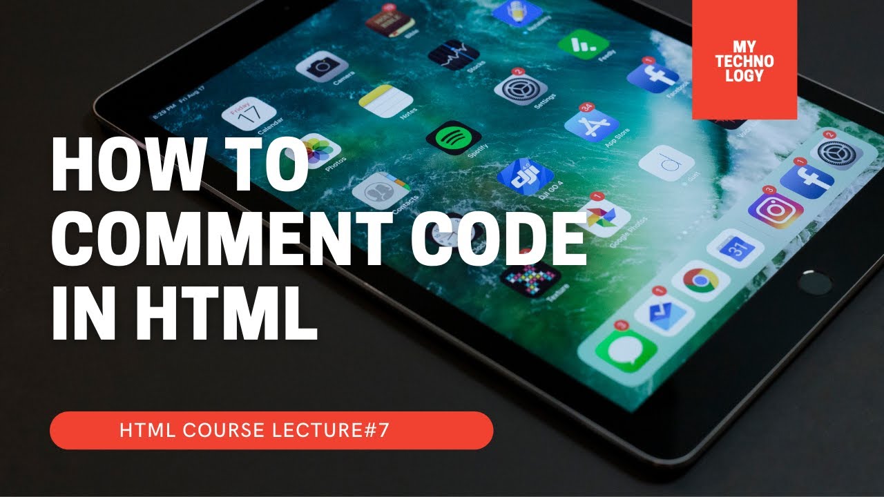 How to comment code in HTML - YouTube