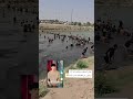 اهالي السماوه يتجولون في الماء بحث عن الغريق الشاب حسين الله يرحمه 