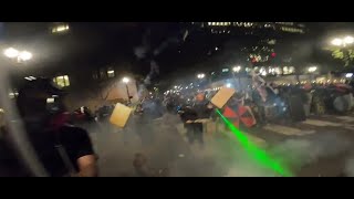 Clashes continue between protesters and federal agents