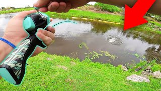 Catching BIGGEST FISH With DUDE PERFECT Fishing Rod!