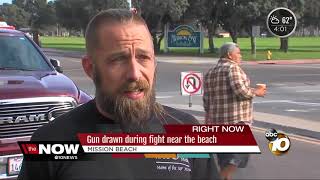 Man arrested after pulling BB gun on people near Belmont Park