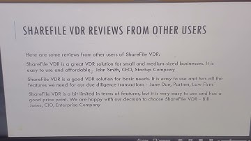 Sharefile VDR Deep Dive Expert Reviews & Details 2023  Jahidul Hasan 75 characters