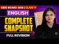Class 11 English | Complete Snapshot | Full Revision | Kusum Ma’am | Final Exam 2026