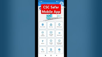 CSC Safar Mobile App #csc #irctc #cscsafar