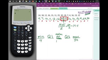 5 Number Summary - Part 1 By Hand Even Example