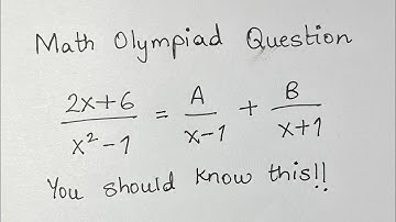 99% don’t know how to solve this math olympiad question!
