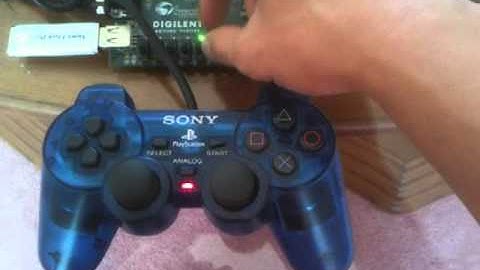 Playstation Controller Interfaced with a Spartan 6 FPGA