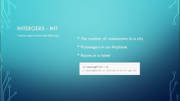 Data Types Used in Swift