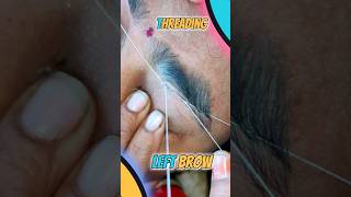 Left Eyebrow Threading | Heavy Growth Brow