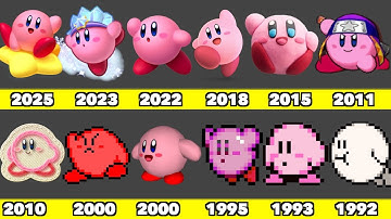 Evolution of Kirby Game Graphics In Nintendo Games (1992-2025)