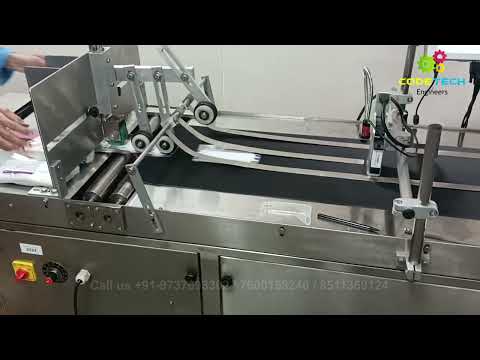 #Surgical_pouch TIJ batch printer attached on #automatic conveyor installed in #Maharashtra