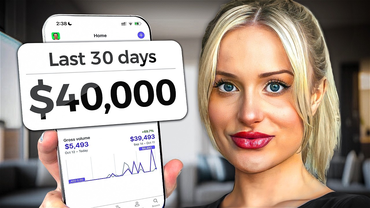 How She Makes $40,000 Per Month: video thumbnail