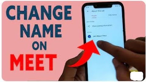 Change name in google meet | How to change name in google meet app