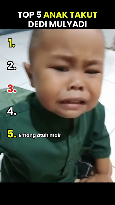 Top 5 Anak takut Kang Dedi Mulyadi #ngakak #lucu #kdm #shorts