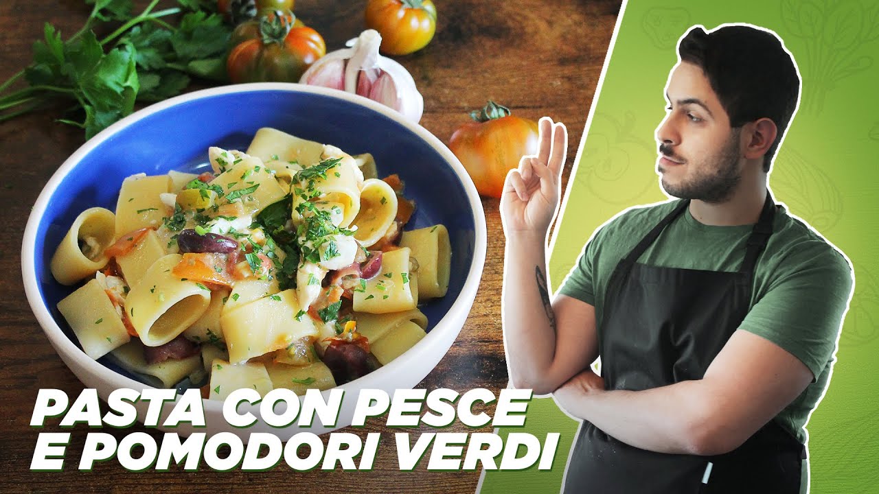 CALAMARATA CON PESCE BIANCO E POMODORI MARINDA - Primo piatto di mare ...