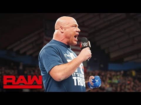 Kurt Angle will face Baron Corbin in his final match at WrestleMania: Raw, March 18, 2019