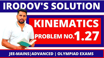 Irodov Solution 1.27 | Mechanics | kinematics | projectile motion  | Jee Mains | Advanced | Neet