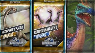 RICOMPENSA PLATINO + BUSTINA COMPSOGNATO GEN 2 + EVENTI | JURASSIC WORLD THE GAME S2 #483