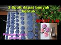 CARA MENGGUNAKAN SPUIT 1 M.  1 SPUIT DAPAT BERBAGAI MACAM BENTUK