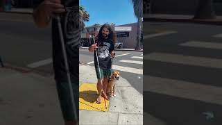 How I cross the street as a Blind Man