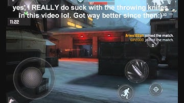 Modern Combat 3 Live Commentary: Rank 90 and Throwing Knife!