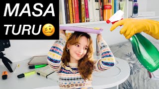 ÇALIŞMA MASAMI DÜZENLİYORUM| MASA TURU🤌🏻📚Ecre Ay