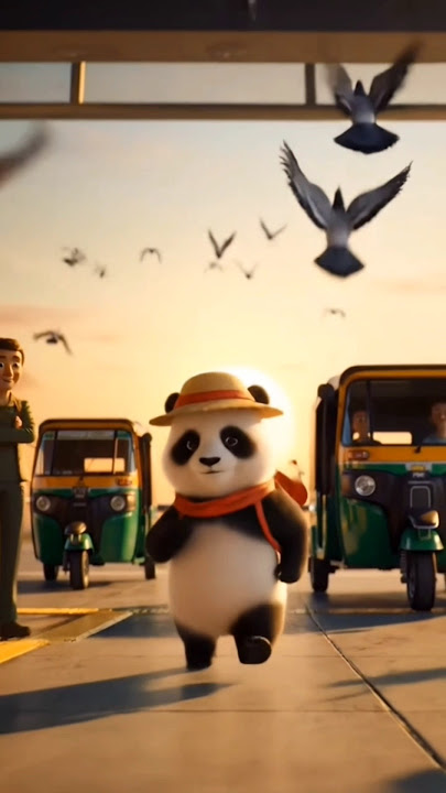 🐼Jojo the Panda Visits Incredible India #shorts #shortsfeed #cute #story #trending #viral #ytshorts