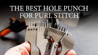 The best hole punch for purl stitch. Leather craft