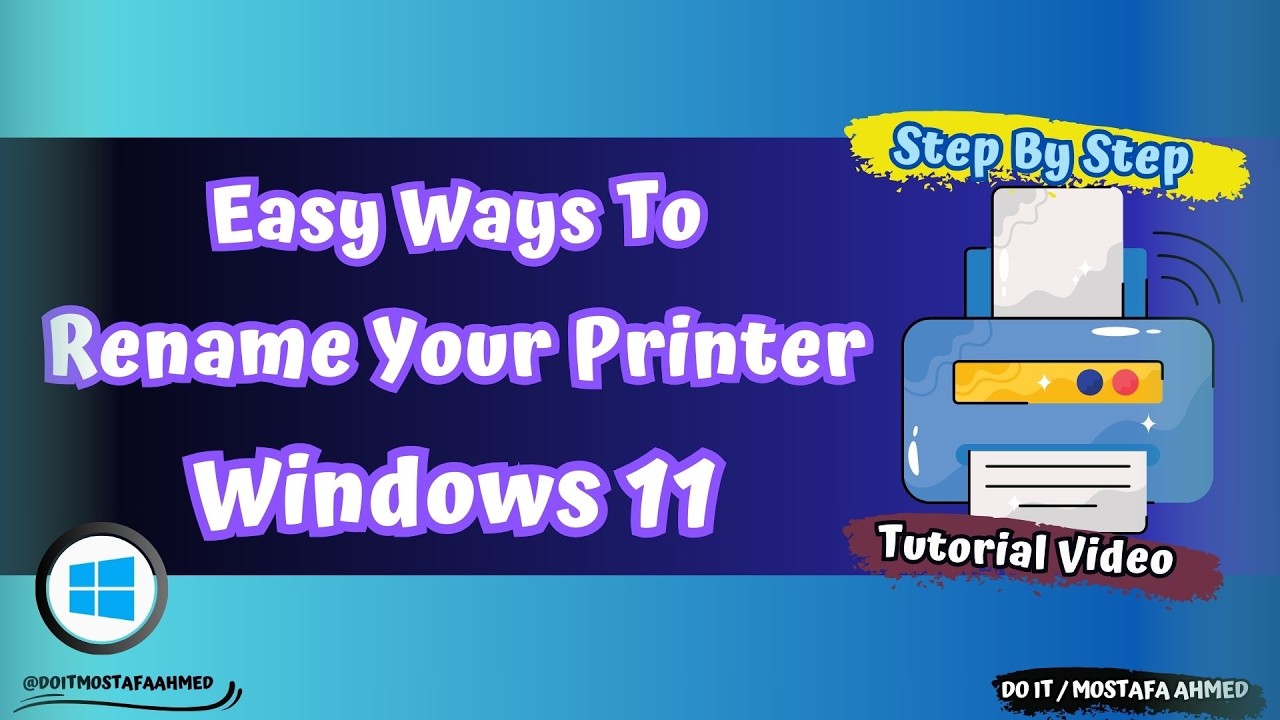 Easy Ways to Rename Your Printer in Windows 11 #doit_mostafa - YouTube