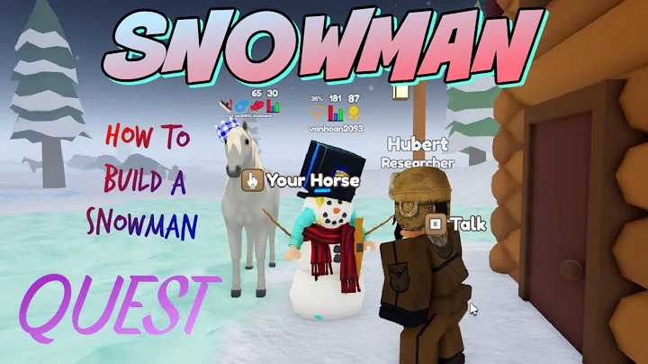 HOW TO BUILD A SNOWMAN | Wild Horse Islands | ROBLOX