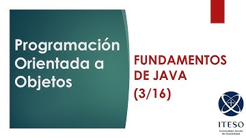 Programación Orientada a Objetos 01.3 Declaración de variables