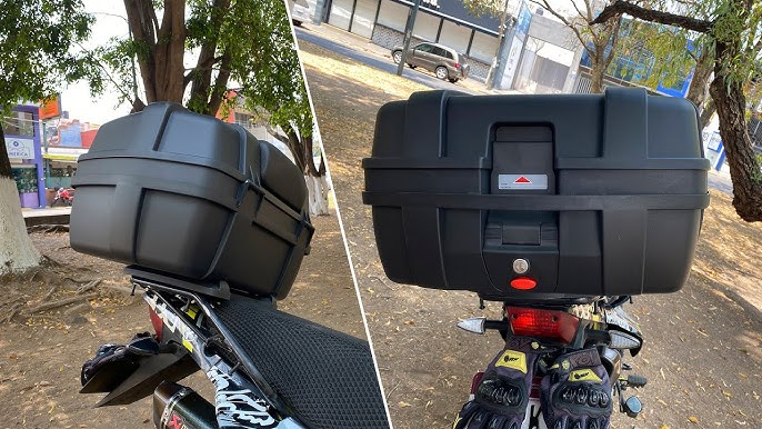 La mejor Caja para moto Review/ como poner una caja para motoneta/ moto /2  Cascos Baul Maletero Ns. 