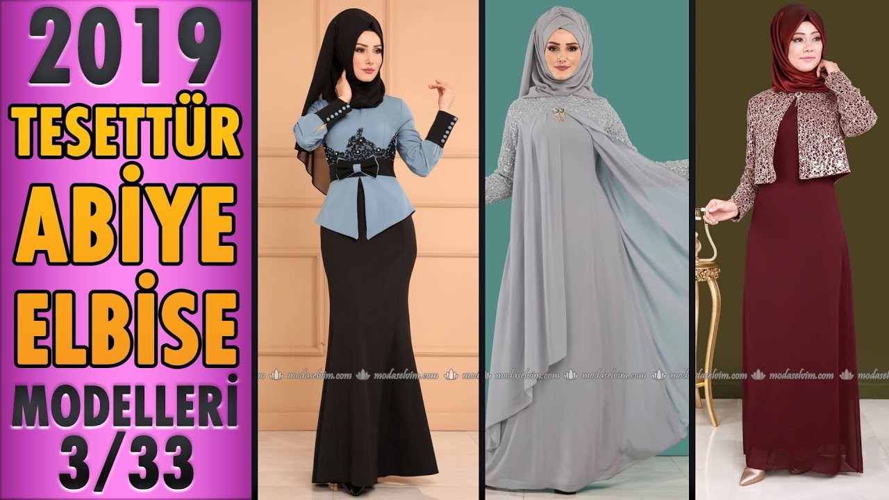 #Modaselvim 2019 Tesettür Abiye Modelleri 3/33 | #Hijab Evening Dress ...