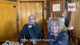 Caféklap in Café De Drie Koningen Houtave