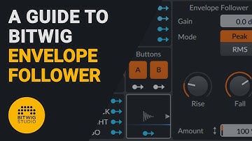 Natural modulation using the Envelope follower from Bitwig.