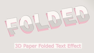 Paper Fold Effect: CSS 3D Paper Fold Text Effect | CSS 3D Folded Paper Effect