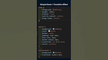 Simple CSS Button Hover Effect | 1 Line Magic!